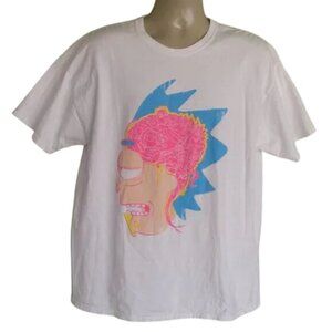 RICK and Morty Tshirt, XL, Rick's Brain, Loot Crate, White, Short sleeve